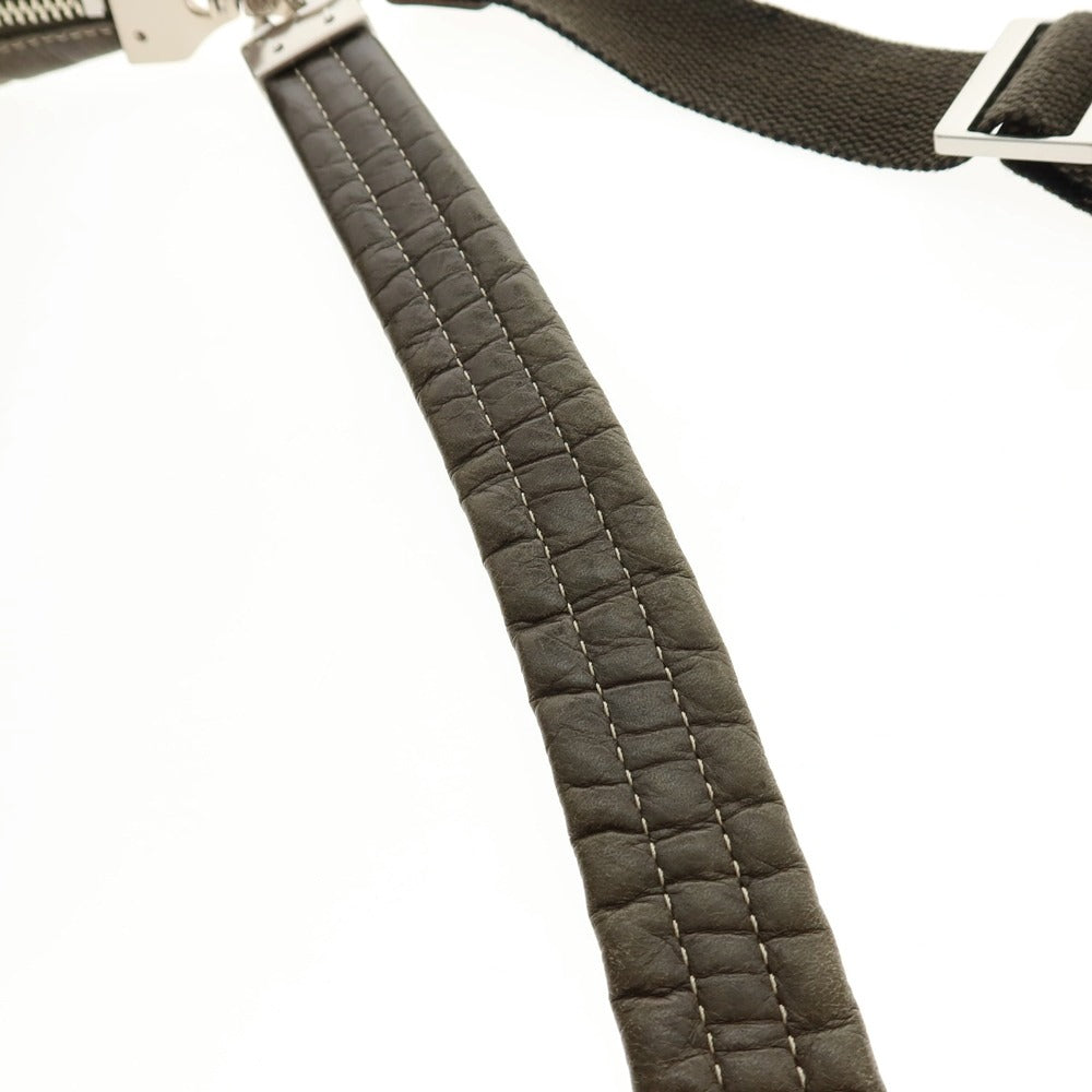 【SALE10%OFF/返品不可】【中古】アニアリ aniary レザー 2WAY ショルダーバッグ オリーブグリーン【 状態ランクB 】【 メンズ 】