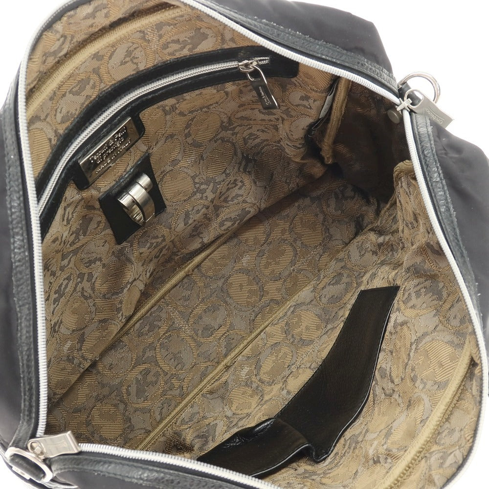 【中古】オロビアンコ Orobianco ナイロン×レザー ブリーフケース ブラック【 状態ランクC 】【 メンズ 】