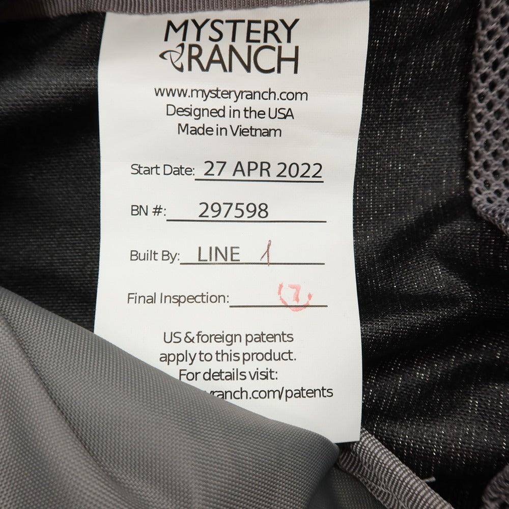 【SALE10%OFF/返品不可】【中古】ミステリーランチ MYSTERY RANCH 297598 ナイロン バックパック・リュック ブラック【 サイズS/M 】【 状態ランクB 】【 メンズ 】