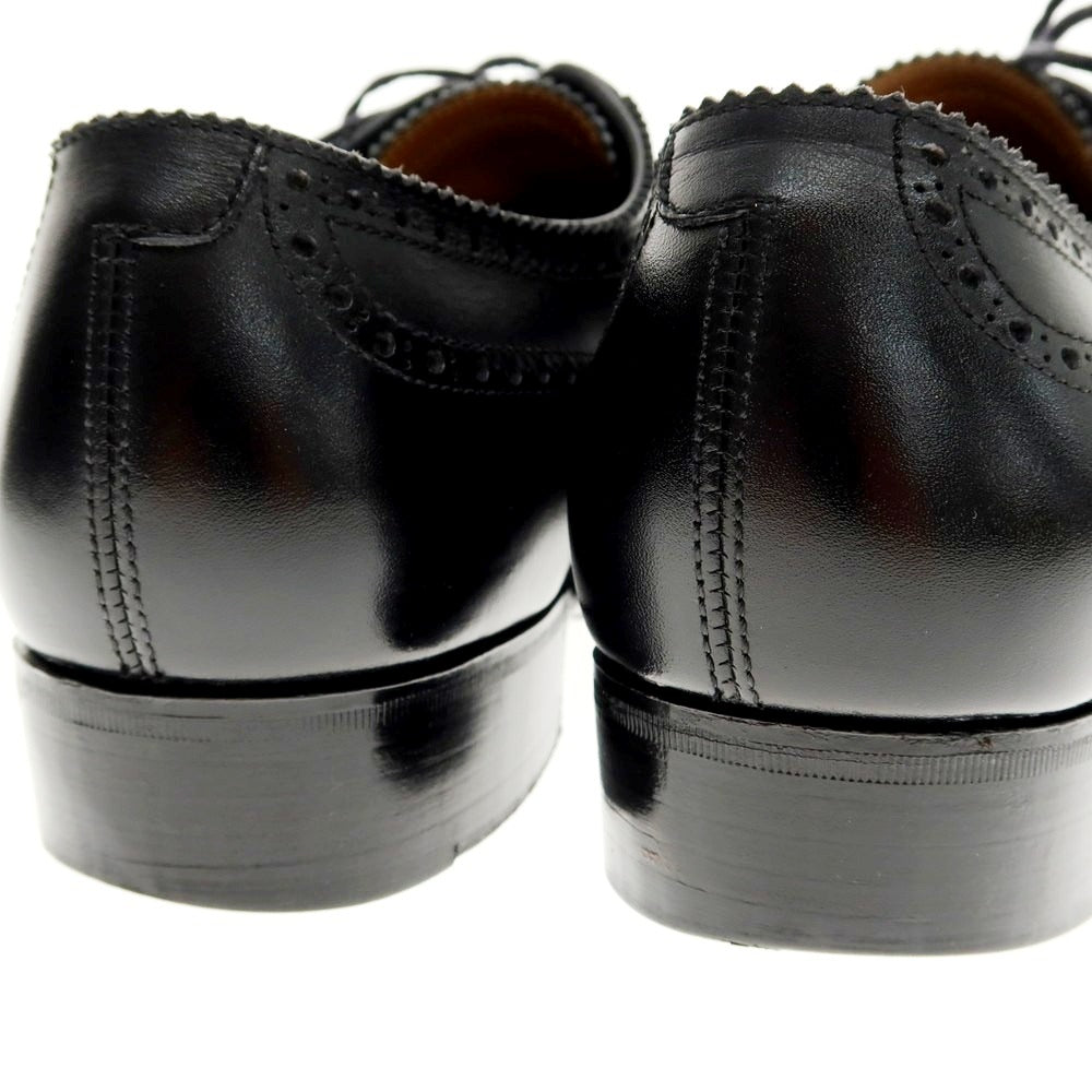 【中古】サンヨウ ヤマチョウ 三陽山長 隼之介 フルブローグ ドレスシューズ ブラック【 6 1/2 】【 状態ランクB 】【 メンズ 】