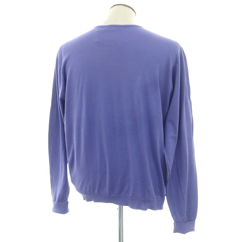 【中古】ジョンスメドレー JOHN SMEDLEY ハイゲージコットン Vネックニット パープル【 XXL 】【 状態ランクC 】【 メンズ 】