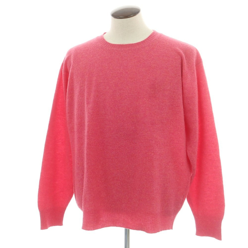 【中古】ナポレオンエルバ NAPOLEONERBA ハイゲージウール クルーネックニット ピンク【 56 】【 状態ランクB 】【 メンズ 】