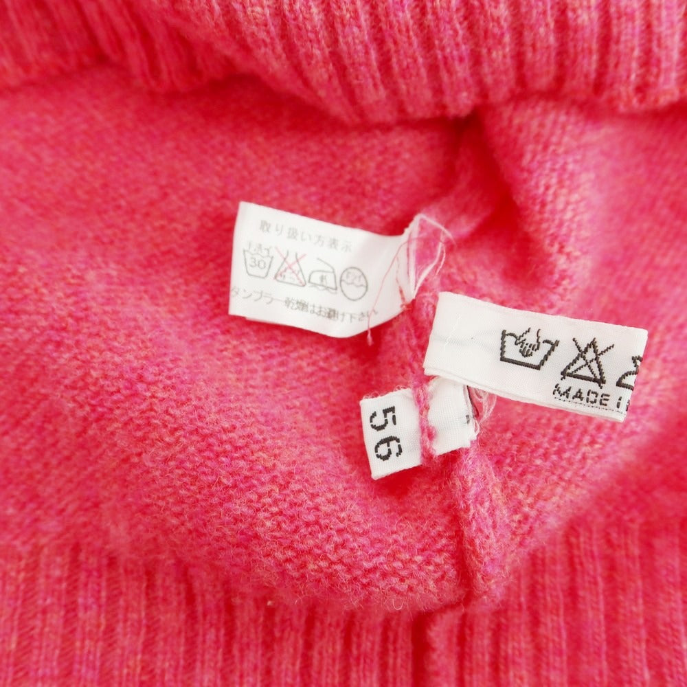 【中古】ナポレオンエルバ NAPOLEONERBA ハイゲージウール クルーネックニット ピンク【 56 】【 状態ランクB 】【 メンズ 】