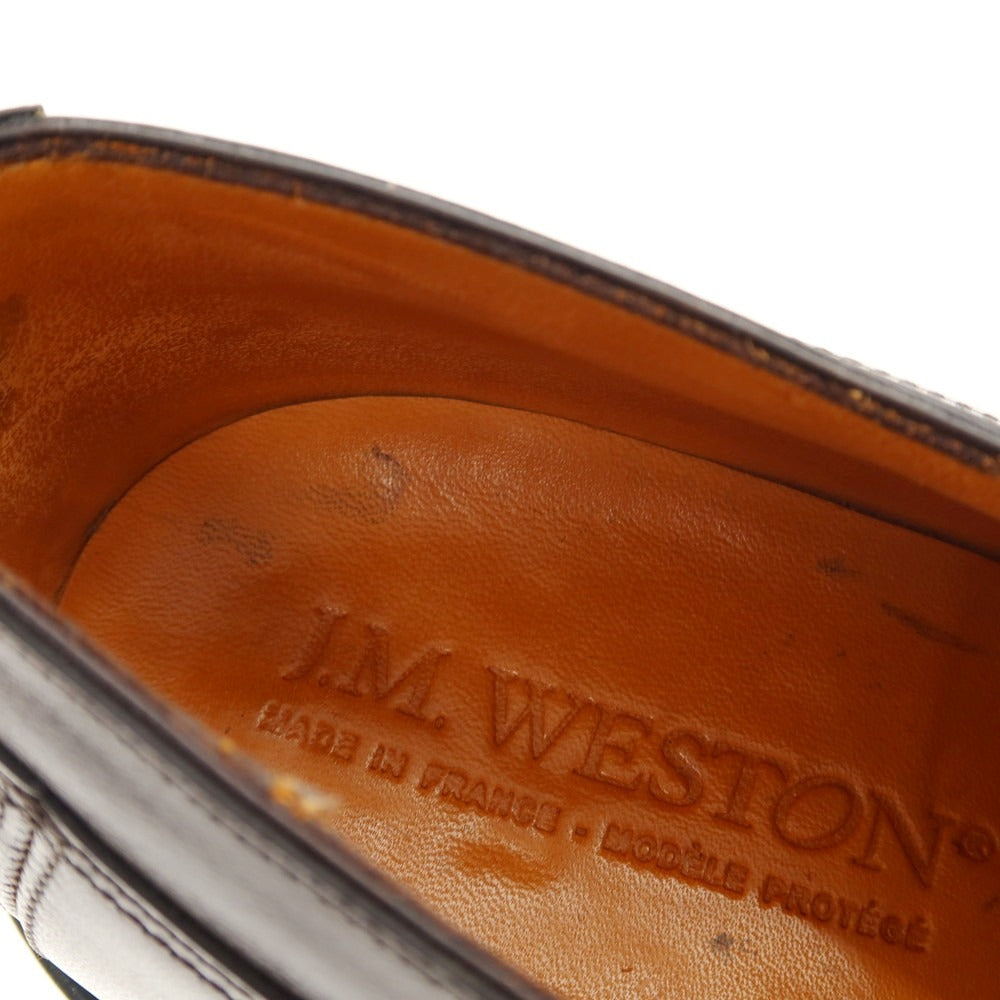 【中古】ジェイエムウエストン J.M WESTON 765 ストレートチップ ドレスシューズ ダークブラウン【サイズ7 1/2C】【 状態ランクB 】【 メンズ 】