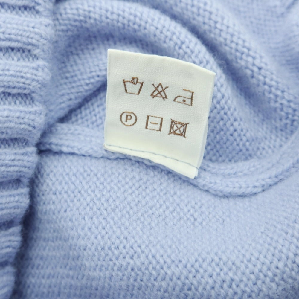 【中古】サンモリッツ S.MORITZ ウールカシミヤ クルーネックニット ライトブルー【 48 】【 状態ランクB 】【 メンズ 】