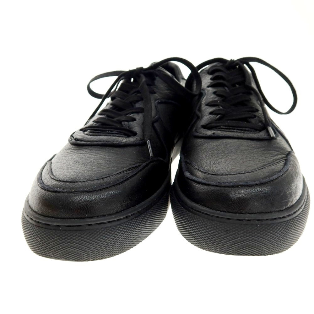 【中古】ヨーク YOAK グレインレザー ローカットスニーカー ブラック【 42 】【 状態ランクA 】【 メンズ 】