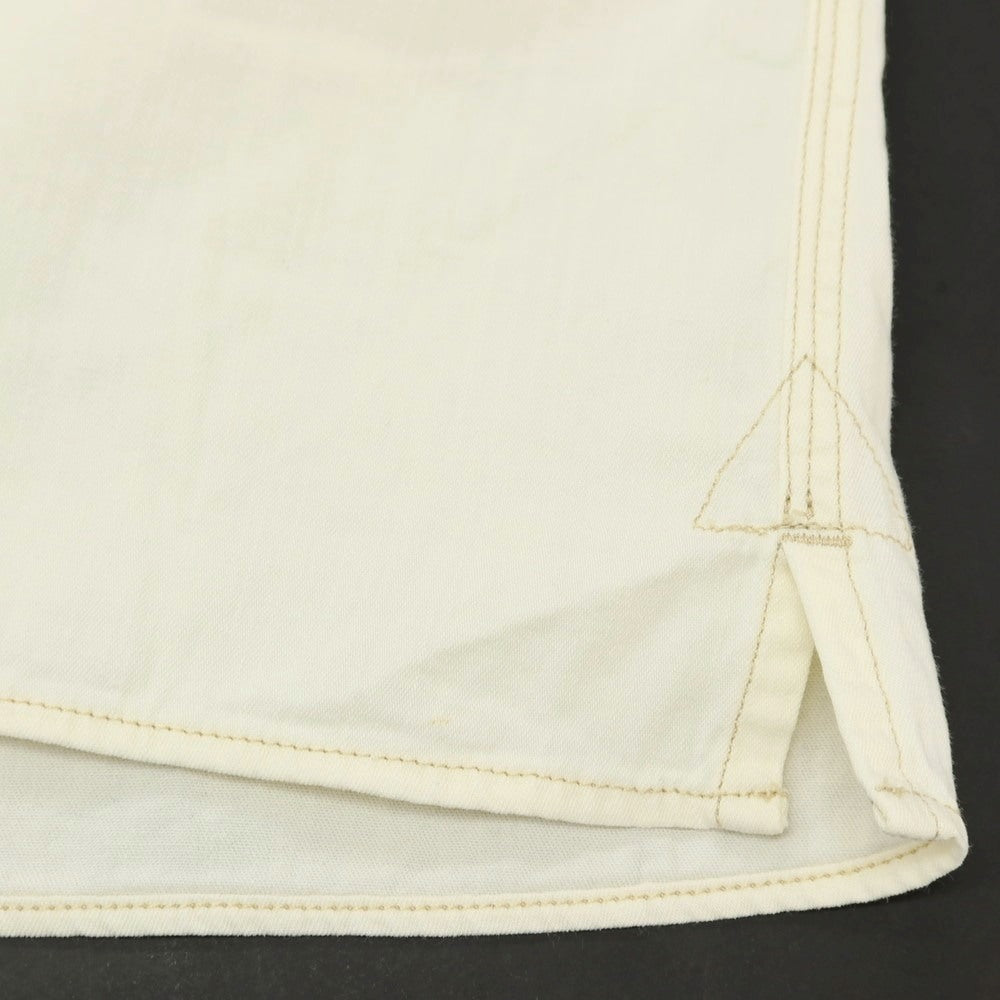 【中古】ハイドロゲン HYDROGEN コットン系 レギュラーカラー プルオーバーシャツ オフホワイト【サイズS】【 状態ランクC 】【 メンズ 】