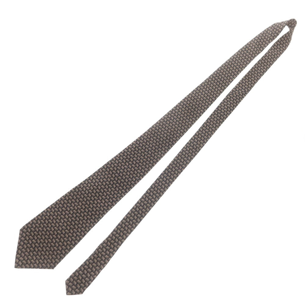 【中古】ジムトンプソン JIM THOMPSON シルク エレファント プリント ネクタイ ネイビーxブラウン【 状態ランクA 】【 メンズ 】