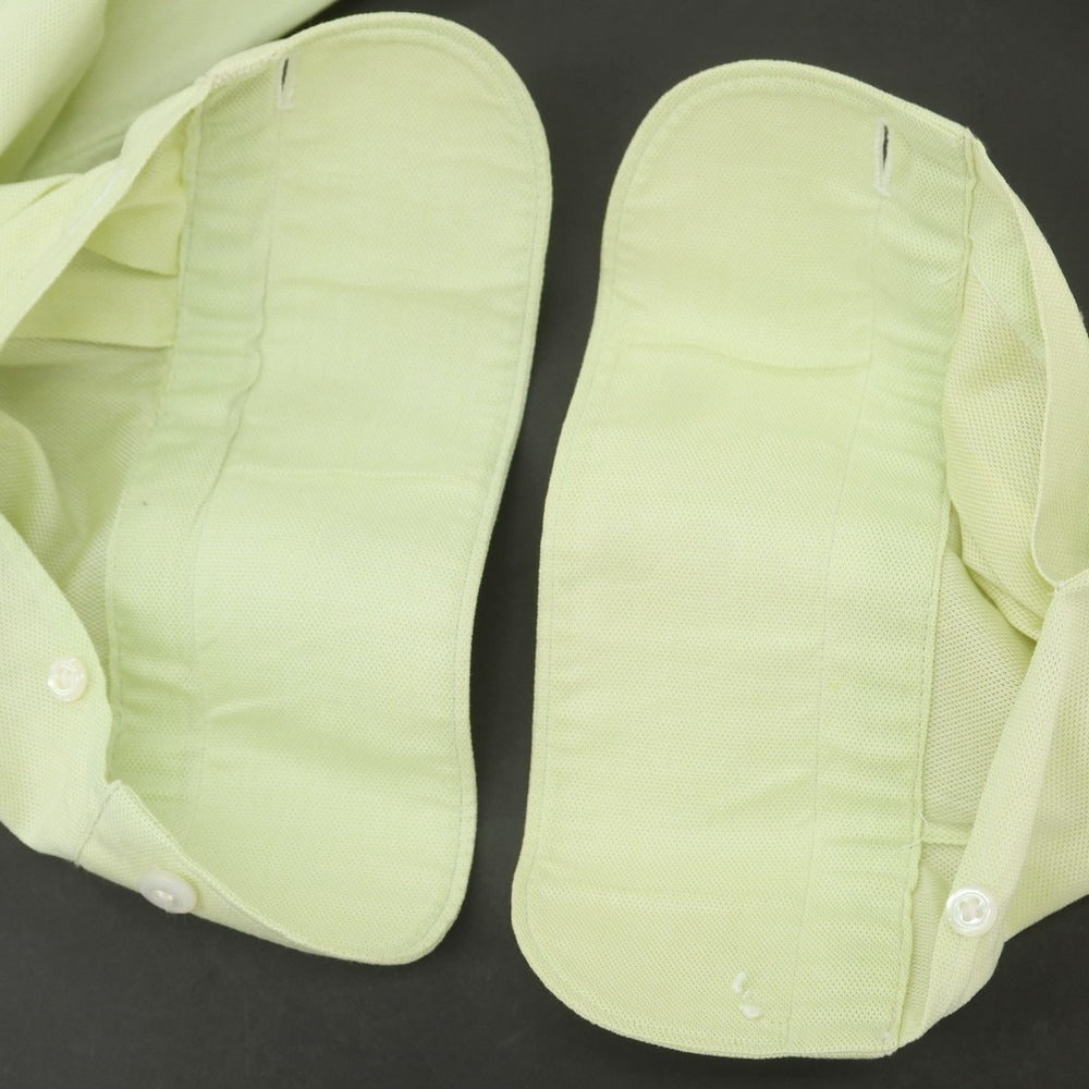 【中古】フィナモレ Finamore コットン ワイドカラー ドレスシャツ ライトグリーン【 38 】【 状態ランクC 】【 メンズ 】