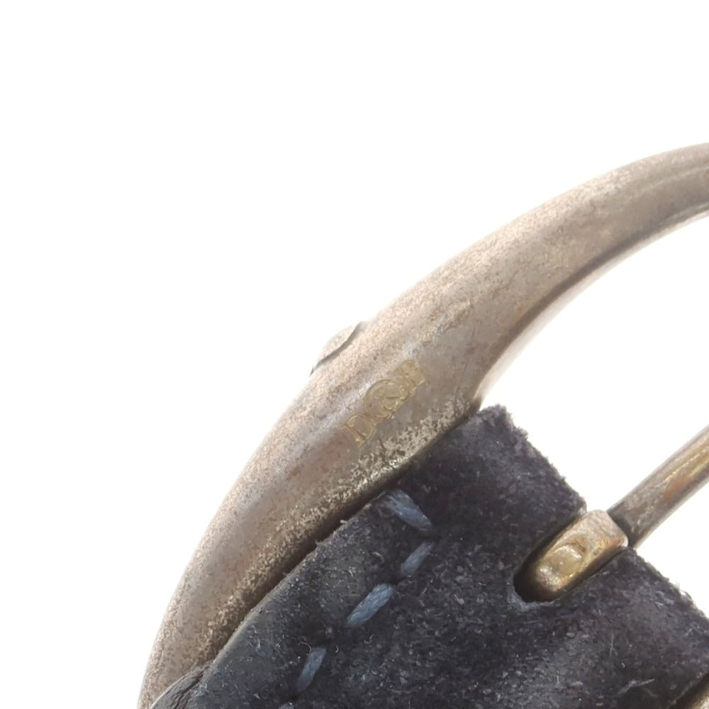 【中古】ダニエルアンドボブ Daniel & Bob スエード レザー メッシュベルト ネイビー【 状態ランクC 】【 メンズ 】