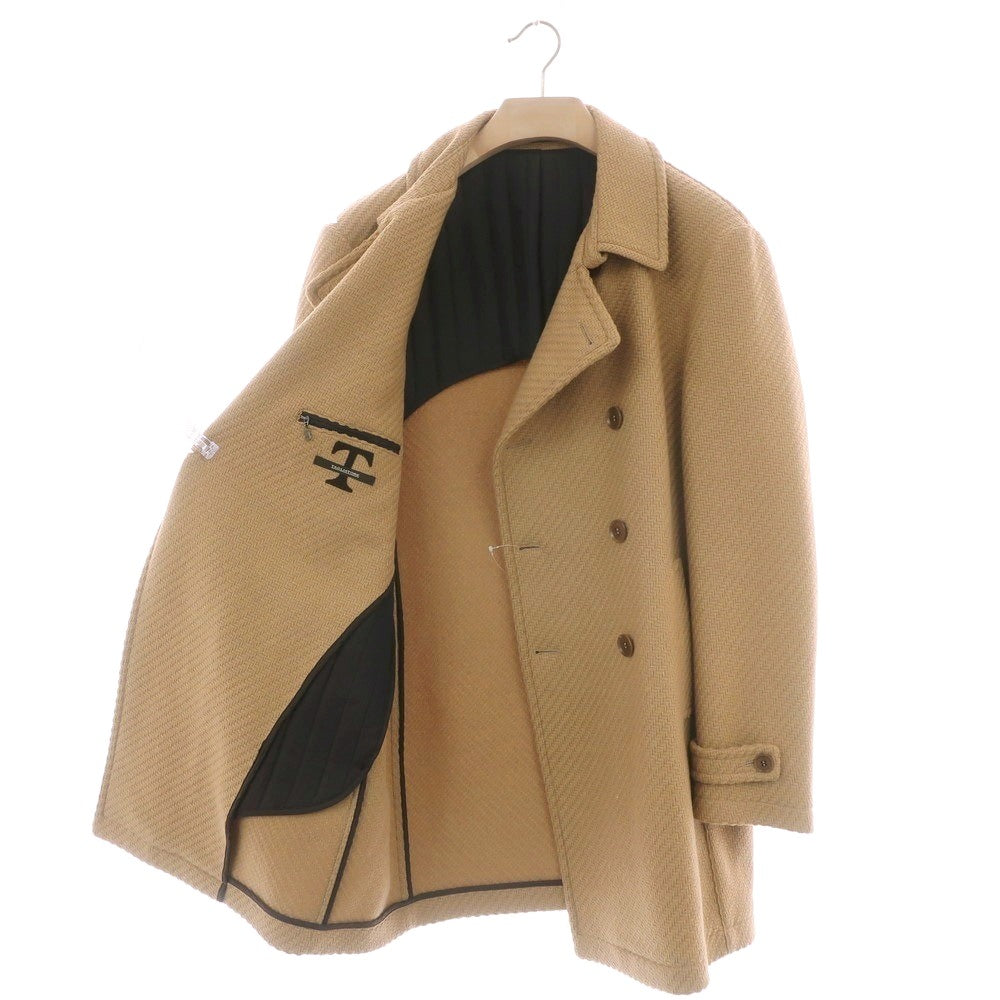 【中古】タリアトーレ TAGLIATORE CHARLIE ウールナイロン ピーコート ベージュ【 50 】【 状態ランクB 】【 メンズ 】