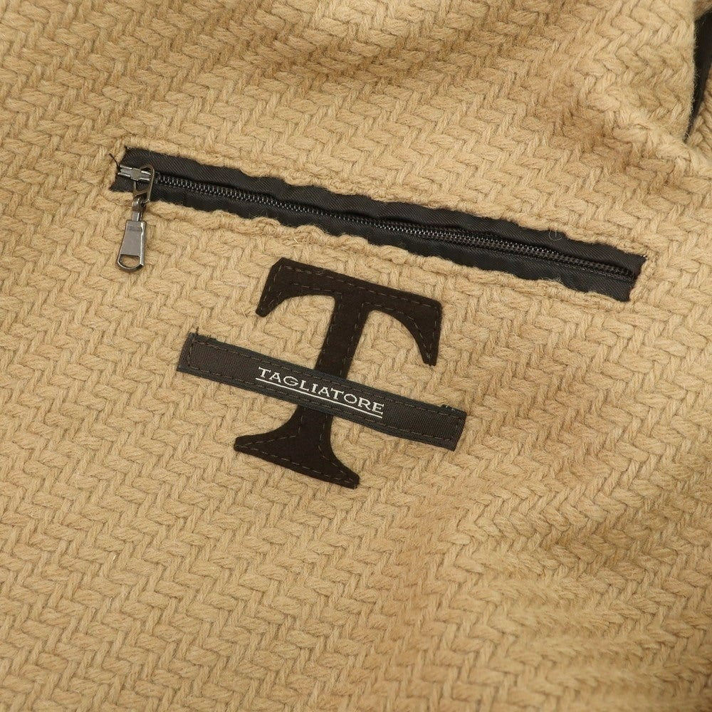 【中古】タリアトーレ TAGLIATORE CHARLIE ウールナイロン ピーコート ベージュ【 50 】【 状態ランクB 】【 メンズ 】