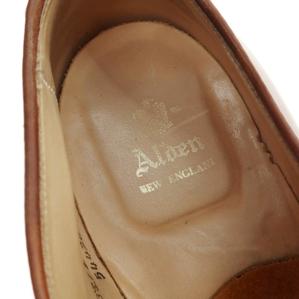 【中古】オールデン ALDEN 54428 Vチップ ドレスシューズ ブラウン【 9 D 】【 状態ランクC 】【 メンズ 】