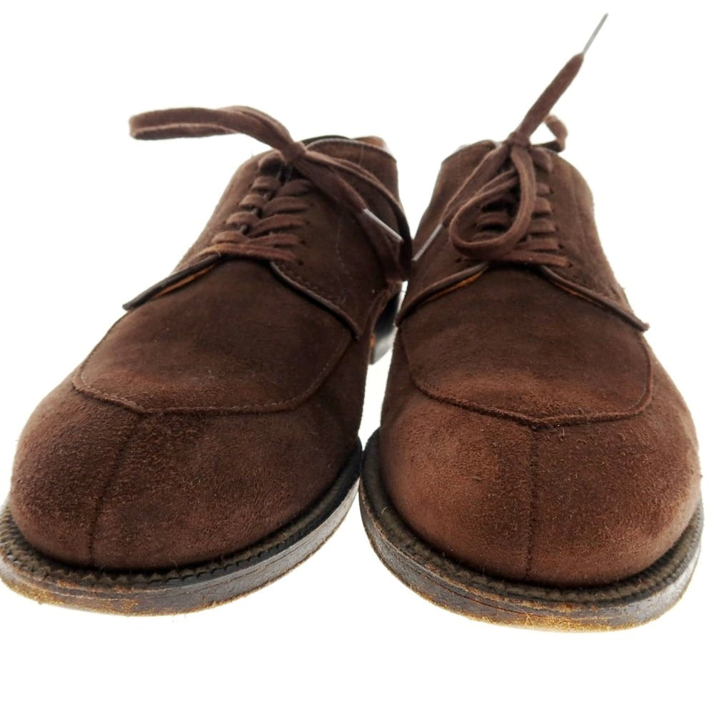 【中古】オールデン ALDEN 54351 UNITED ARROWS別注 スエード Vチップ ドレスシューズ ダークブラウン【 9 D 】【 状態ランクC 】【 メンズ 】