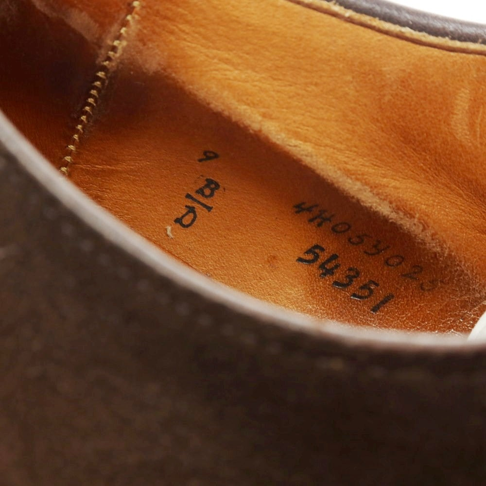 【中古】オールデン ALDEN 54351 UNITED ARROWS別注 スエード Vチップ ドレスシューズ ダークブラウン【 9 D 】【 状態ランクC 】【 メンズ 】