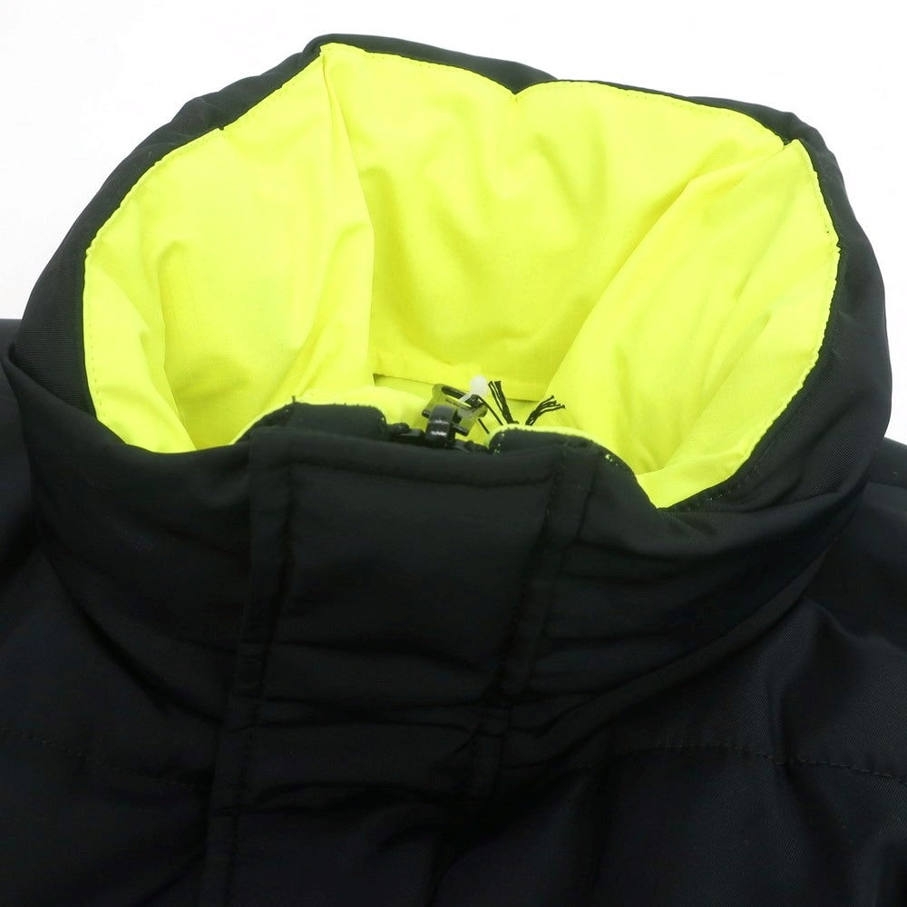 【中古】バレンシアガ BALENCIAGA リバーシブル ポリエステル 中綿コート ブラックx蛍光イエロー【 44 】【 状態ランクB 】【 メンズ 】