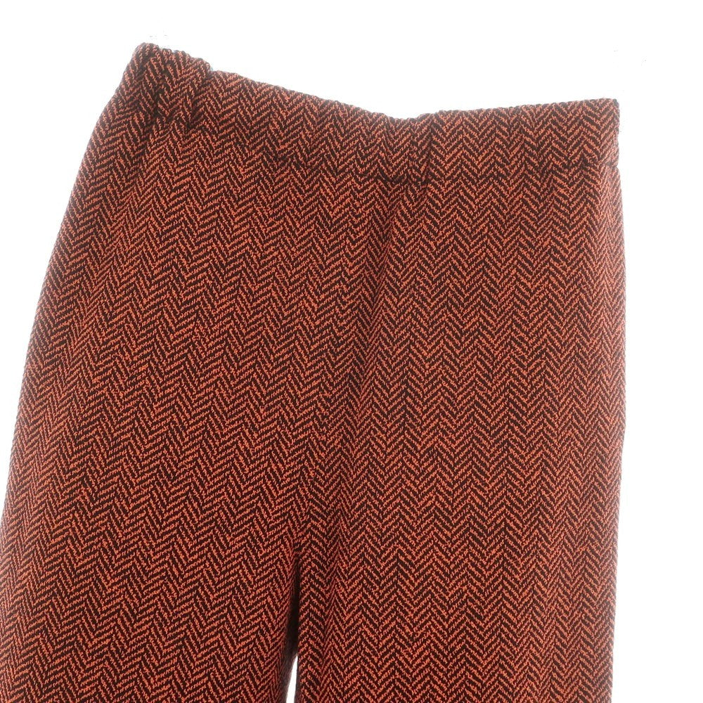 【中古】グッチ GUCCI ウールコットンナイロン ヘリンボーン イージーパンツ オレンジxブラック【 S 】【 状態ランクA 】【 メンズ 】