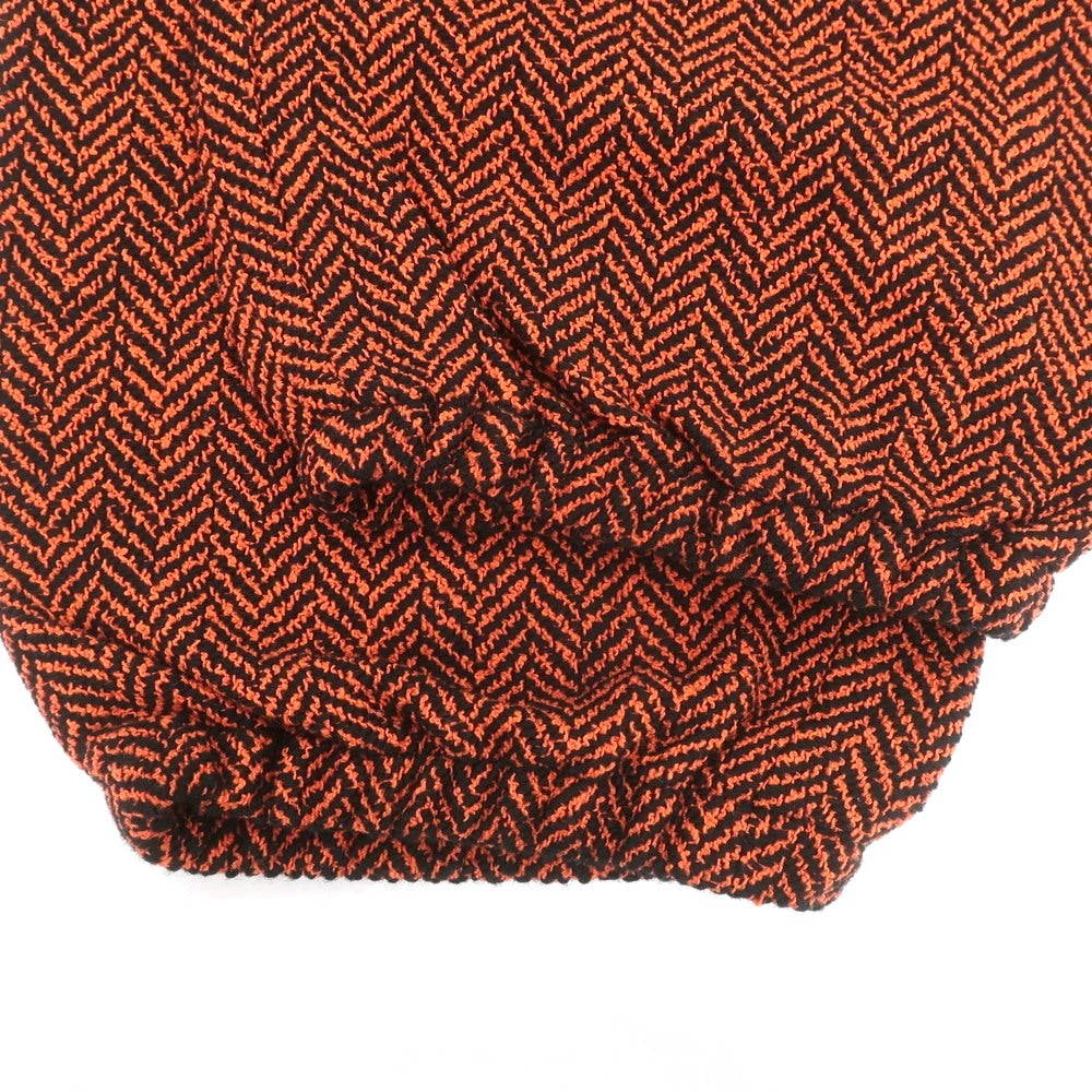 【中古】グッチ GUCCI ウールコットンナイロン ヘリンボーン イージーパンツ オレンジxブラック【 S 】【 状態ランクA 】【 メンズ 】