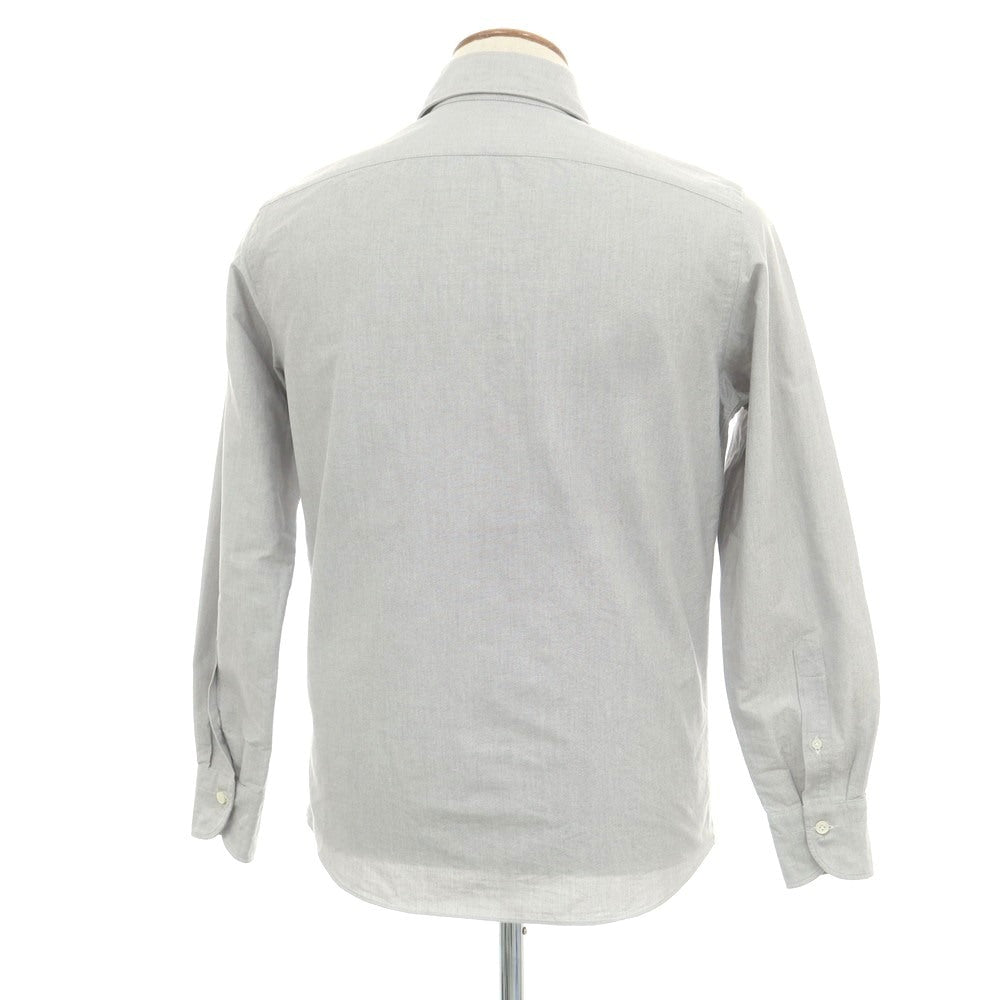 【中古】ジャンネット giannetto コットン ホリゾンタルカラー カジュアルシャツ グレー【 39 】【 状態ランクB 】【 メンズ 】