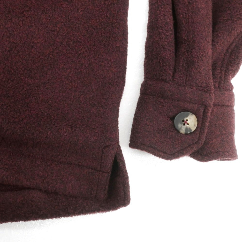 【新品】ドッピアアー DOPPIAA ポリウレタンラミー シャツジャケット ブルゾン ワイン【 M 】【 状態ランクN 】【 メンズ 】