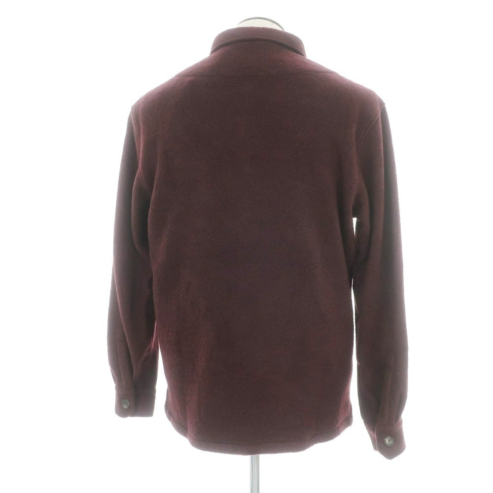 【新品】ドッピアアー DOPPIAA ポリウレタンラミー シャツジャケット ブルゾン ワイン【 XL 】【 状態ランクN 】【 メンズ 】