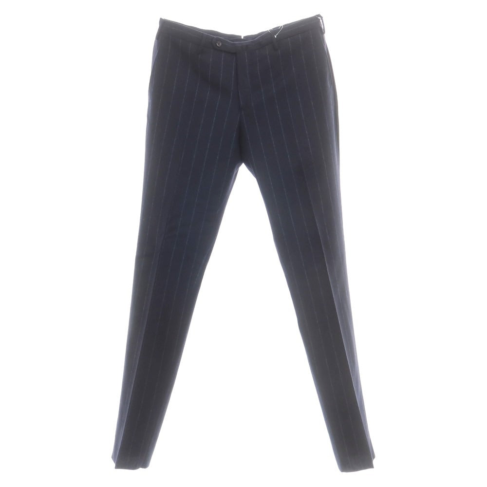【新品】インコテックス INCOTEX 35型 ウール ストライプ ドレススラックスパンツ ネイビーxブルー【 52 】【 状態ランクN 】【 メンズ 】