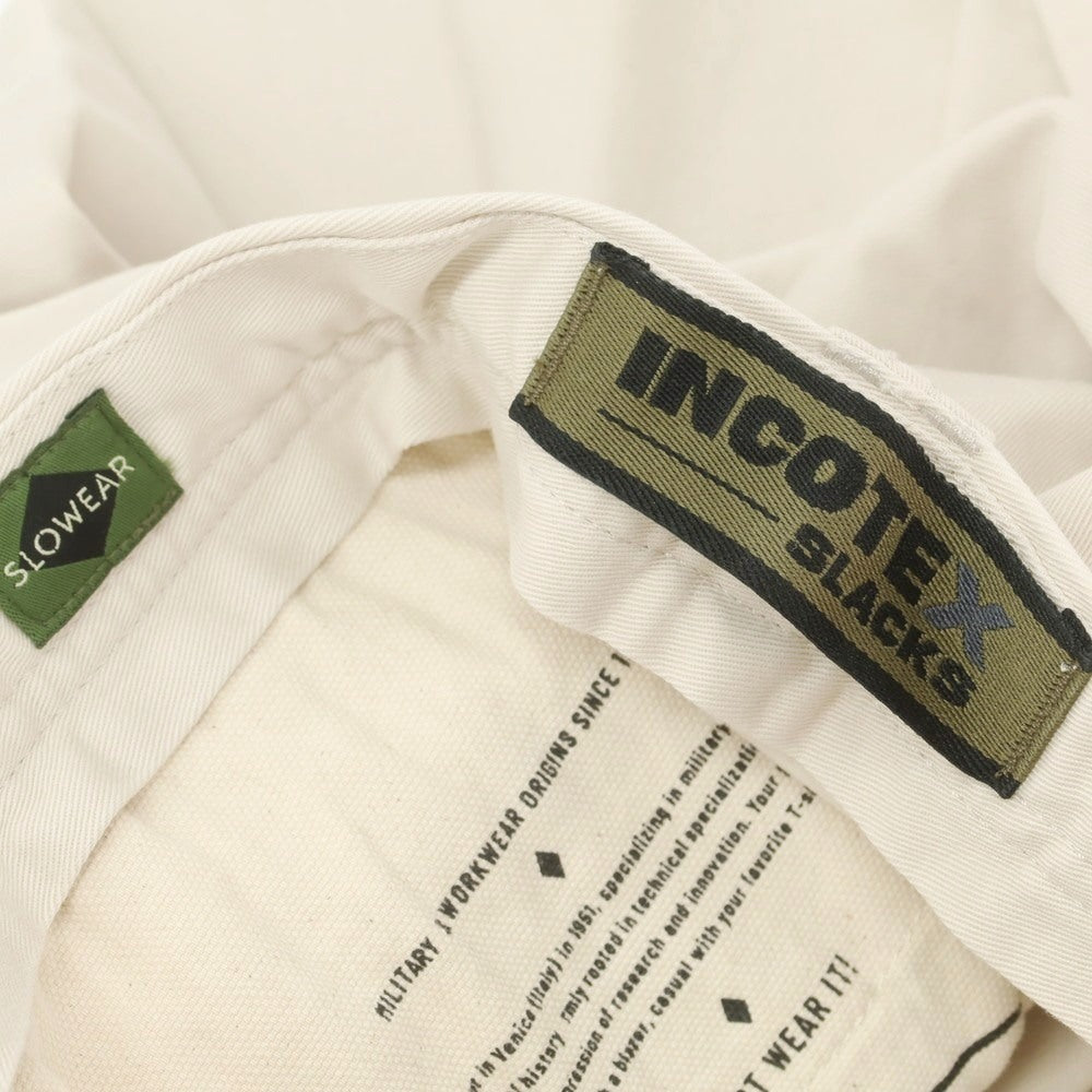 【新品】インコテックス スラックス INCOTEX SLACKS コットン テーパード カーゴパンツ ライトベージュ【 34 】【 状態ランクN 】【 メンズ 】