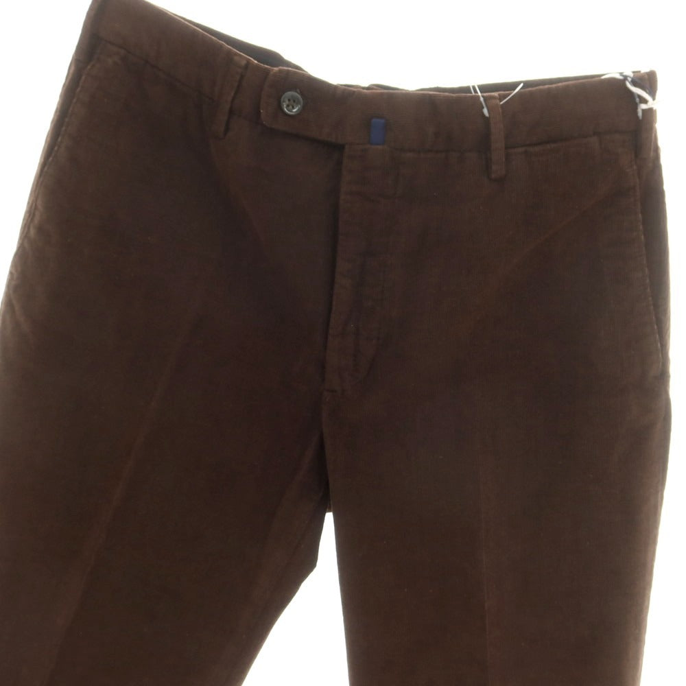 【新品】インコテックス INCOTEX 39型 ストレッチコットン 細畝 コーデュロイパンツ ダークブラウン【 48 】【 状態ランクN 】【 メンズ 】