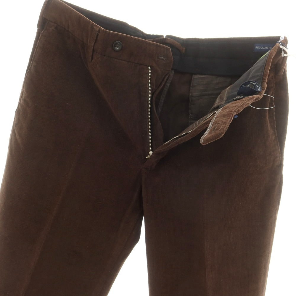 【新品】インコテックス INCOTEX 39型 ストレッチコットン 細畝 コーデュロイパンツ ダークブラウン【 48 】【 状態ランクN 】【 メンズ 】