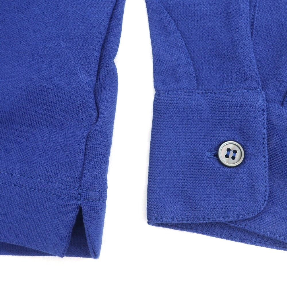 【新品】ザノーネ ZANONE アイスコットン 長袖ポロシャツ ブルー【 46 】【 状態ランクN 】【 メンズ 】