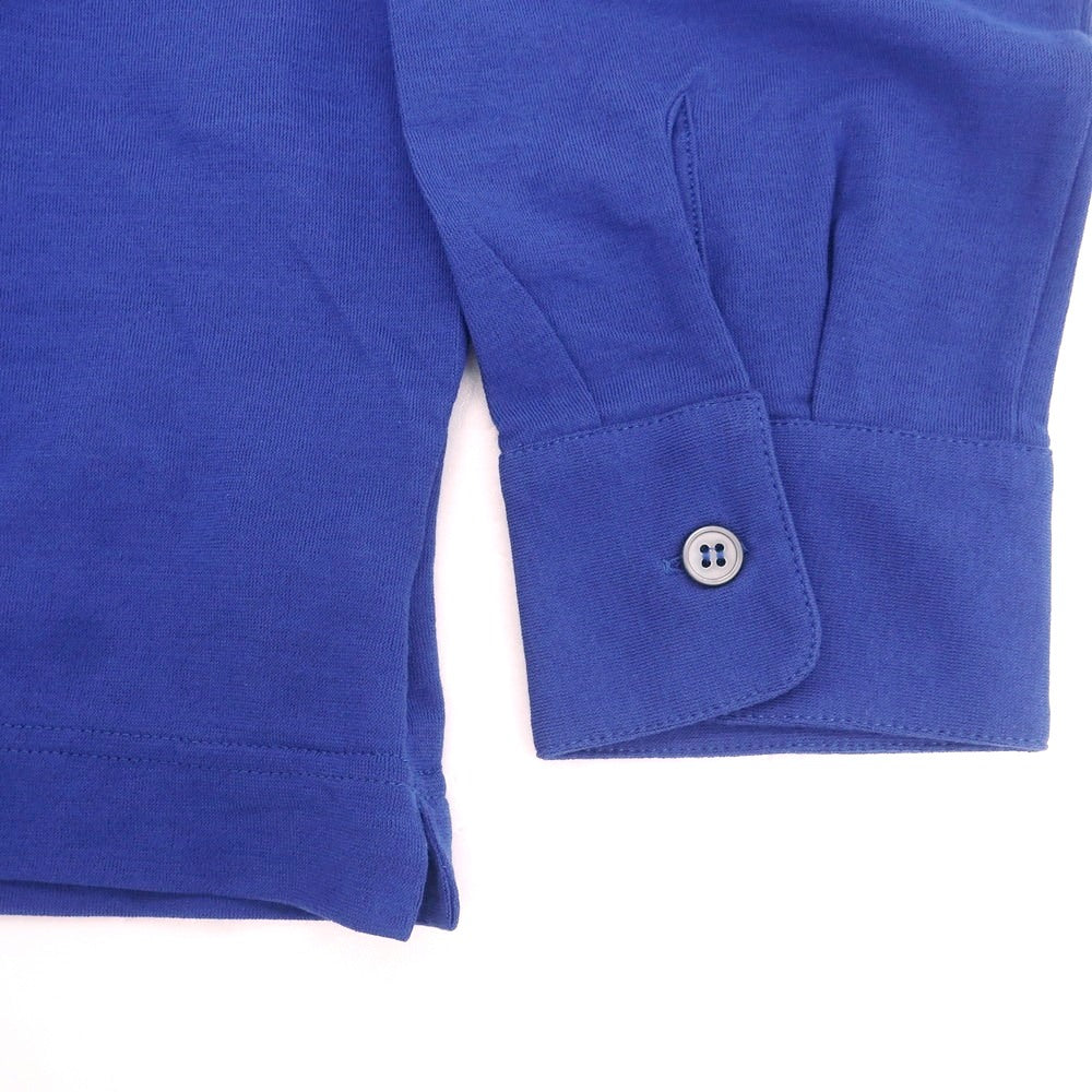 【新品】ザノーネ ZANONE アイスコットン 長袖ポロシャツ ブルー【 52 】【 状態ランクN 】【 メンズ 】