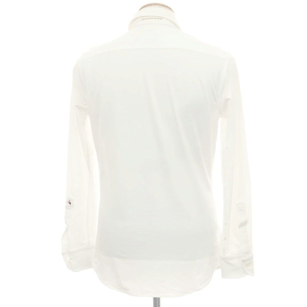 【新品】グランシャツ Glanshirt ストレッチナイロン カジュアルシャツ ホワイト【 38 】【 状態ランクN 】【 メンズ 】
