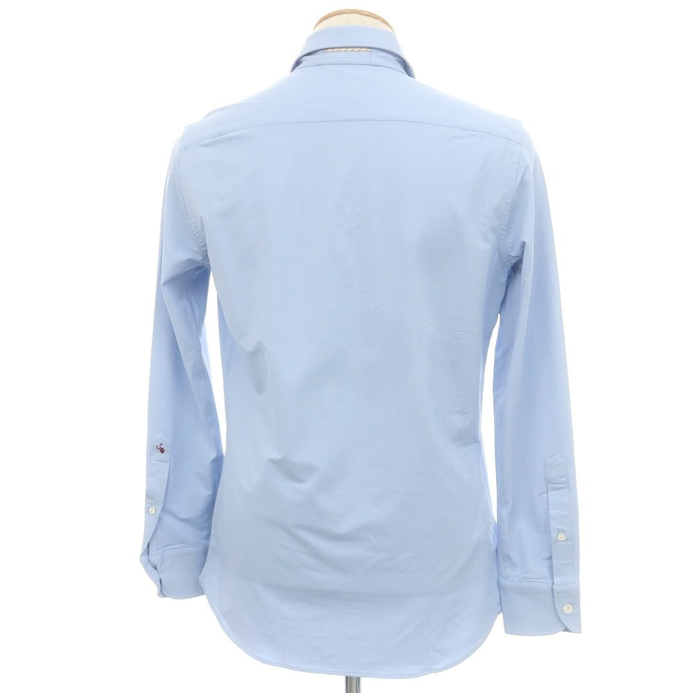 【新品アウトレット】グランシャツ Glanshirt ストレッチナイロン カジュアルシャツ ライトブルー【 38 】【 状態ランクN- 】【 メンズ 】