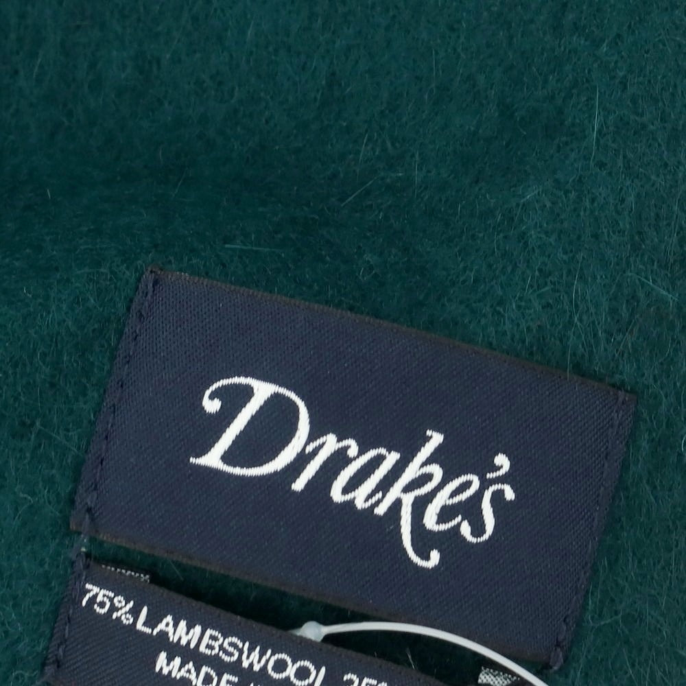 【新品】ドレイクス DRAKES ウールアンゴラ マフラー グリーン【 状態ランクN 】【 メンズ 】