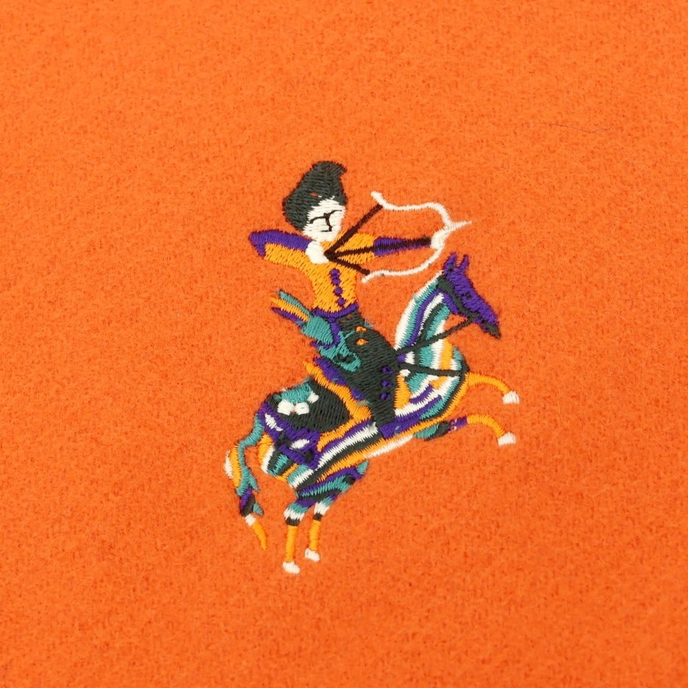 【新品】ドレイクス DRAKES ウールカシミヤ マフラー オレンジ【 状態ランクN 】【 メンズ 】