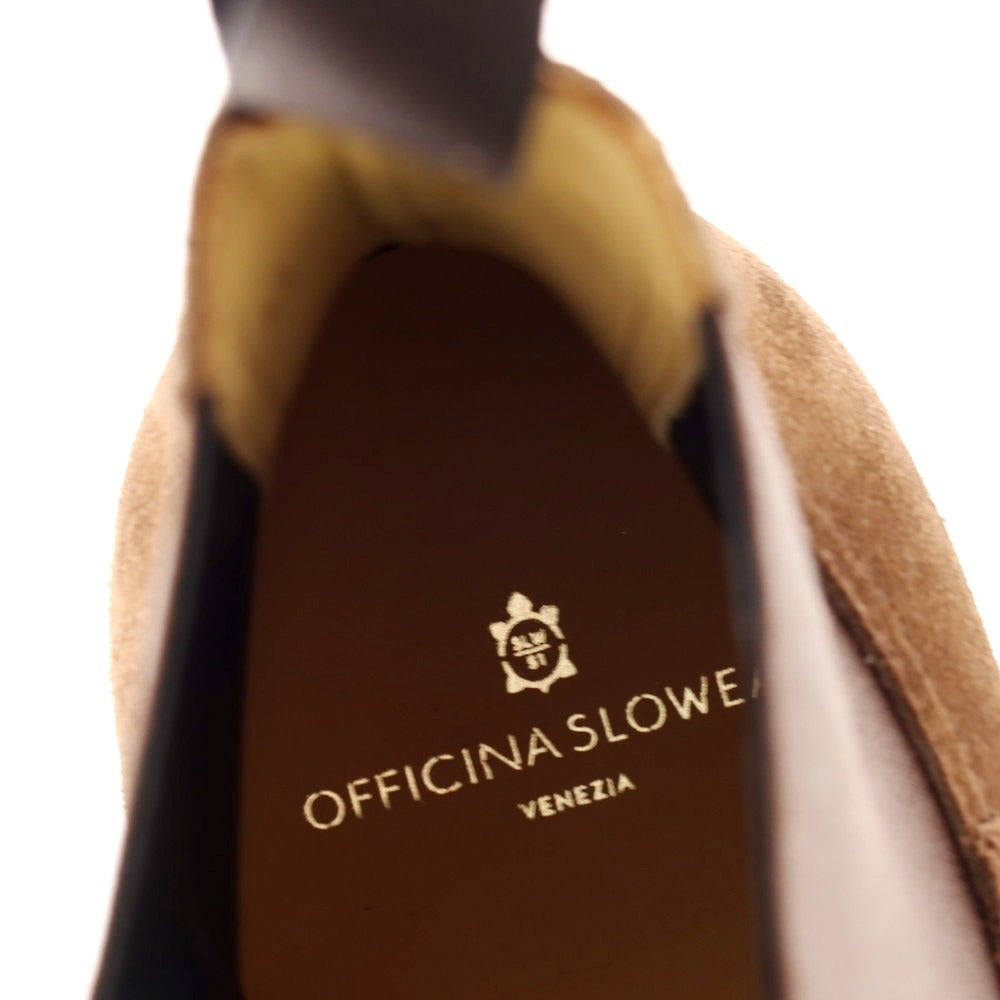 【新品】オフィチーナスローウェア OFFICINA SLOWEAR スエード サイドゴアブーツ ブラウン【 43 】【 状態ランクN 】【 メンズ 】