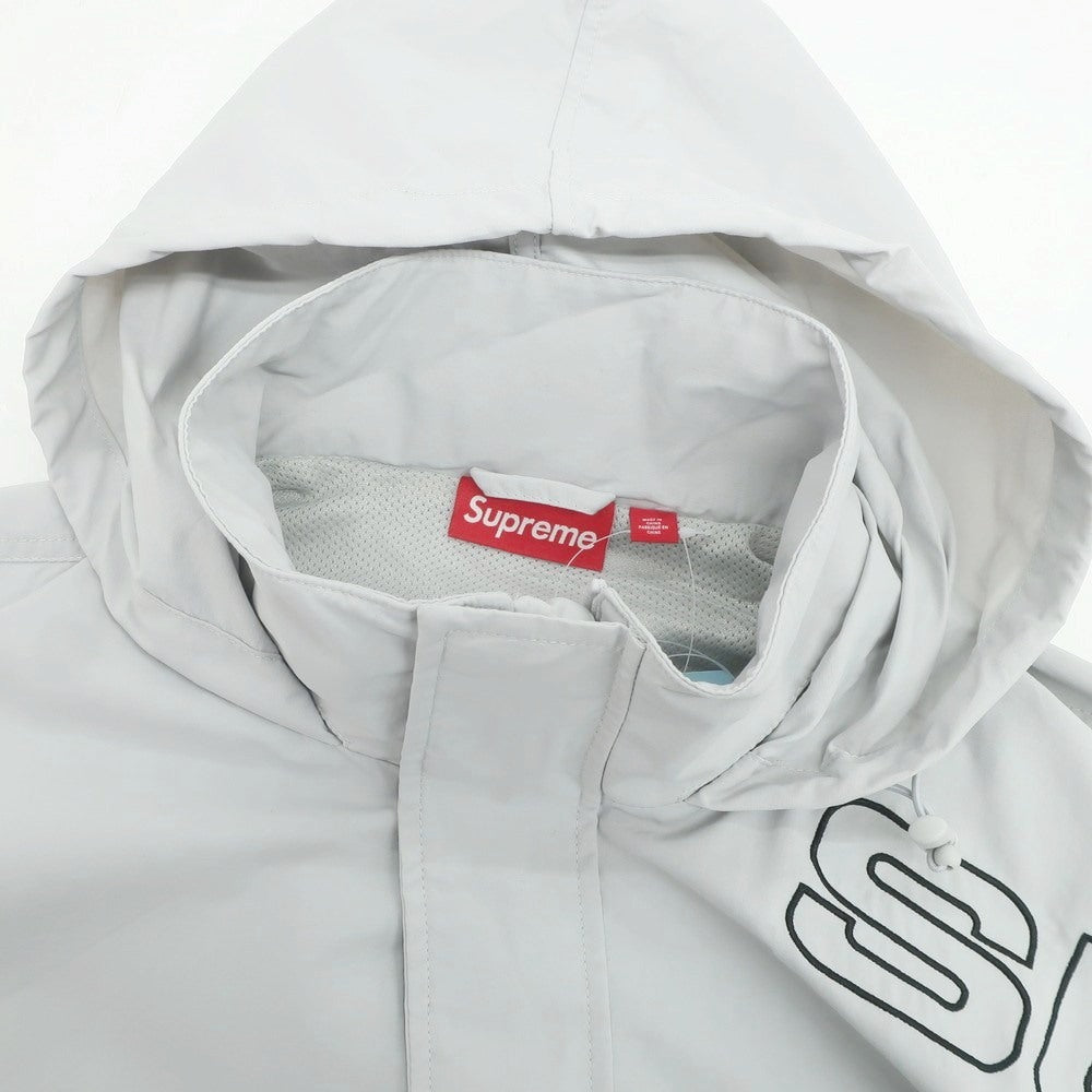 【中古】シュプリーム Supreme 2024年秋冬 Spellout Embroidered Track Jacket シェルジャケット グレー【 L 】【 状態ランクB 】【 メンズ 】