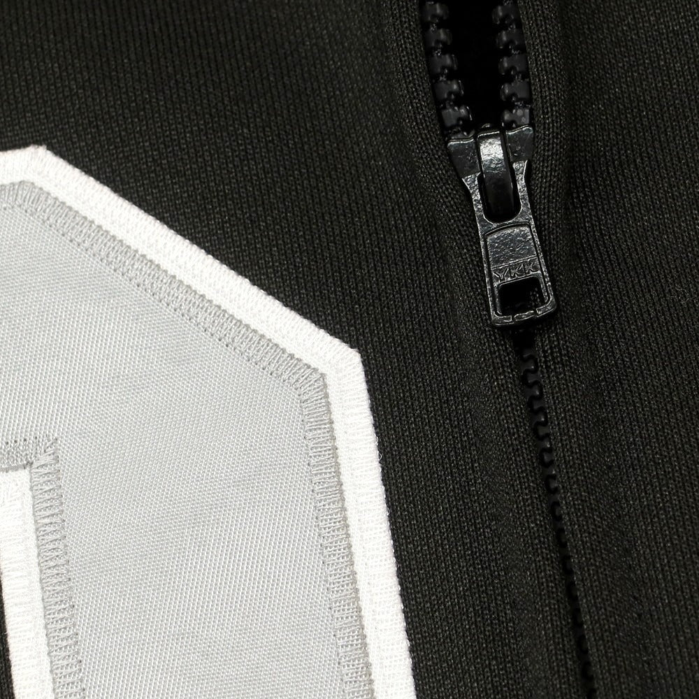 【中古】シュプリーム Supreme 2024年春夏 Football Zip Up Hooded Sweatshirt ポリエステル パーカー ブラックxグレー【 L 】【 状態ランクB 】【 メンズ 】