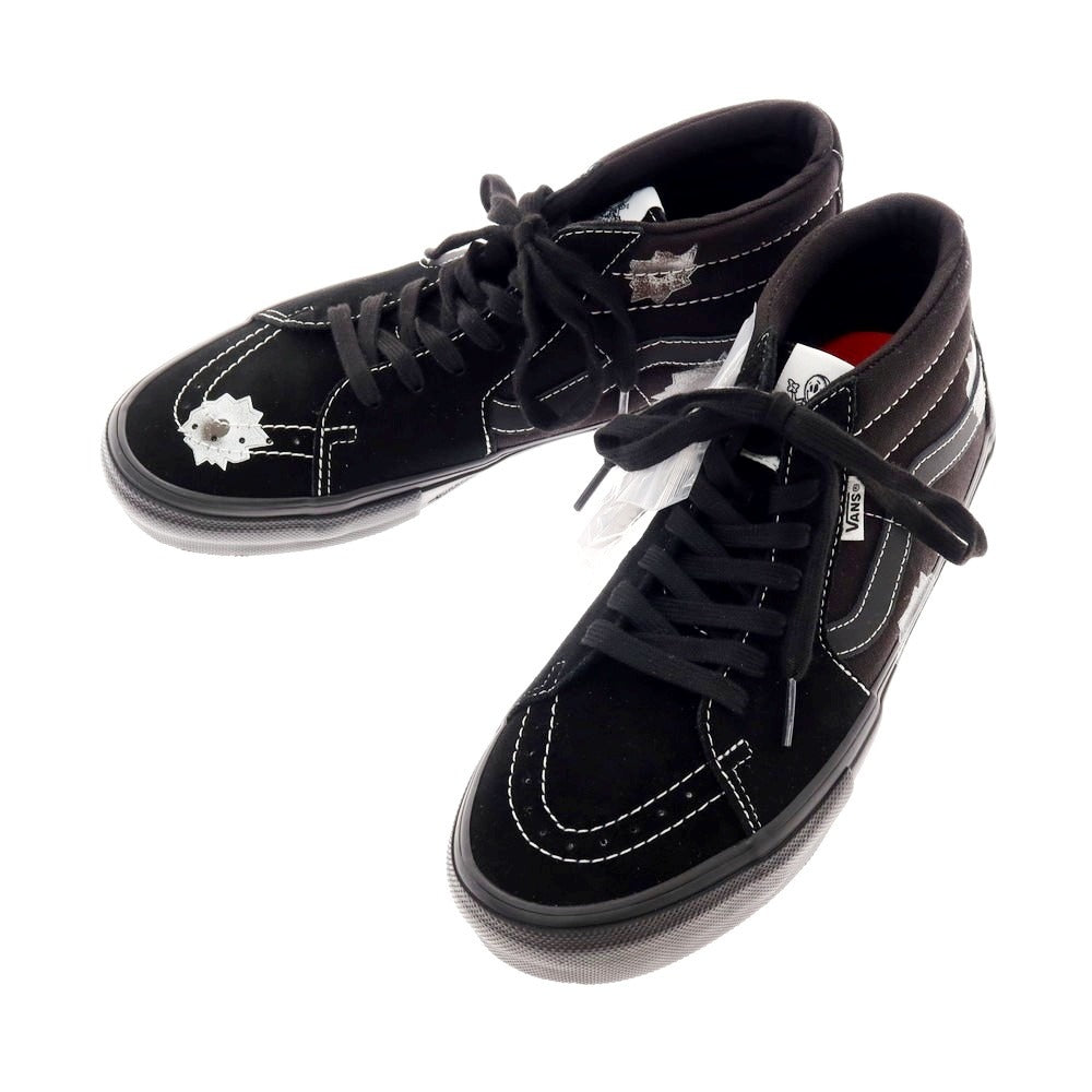 【中古】【未使用】シュプリーム Supreme × Nate Lowman VANS 2025年春夏 Skate Grosso Mid スニーカー ブラック【 27 】【 状態ランクS 】【 メンズ 】