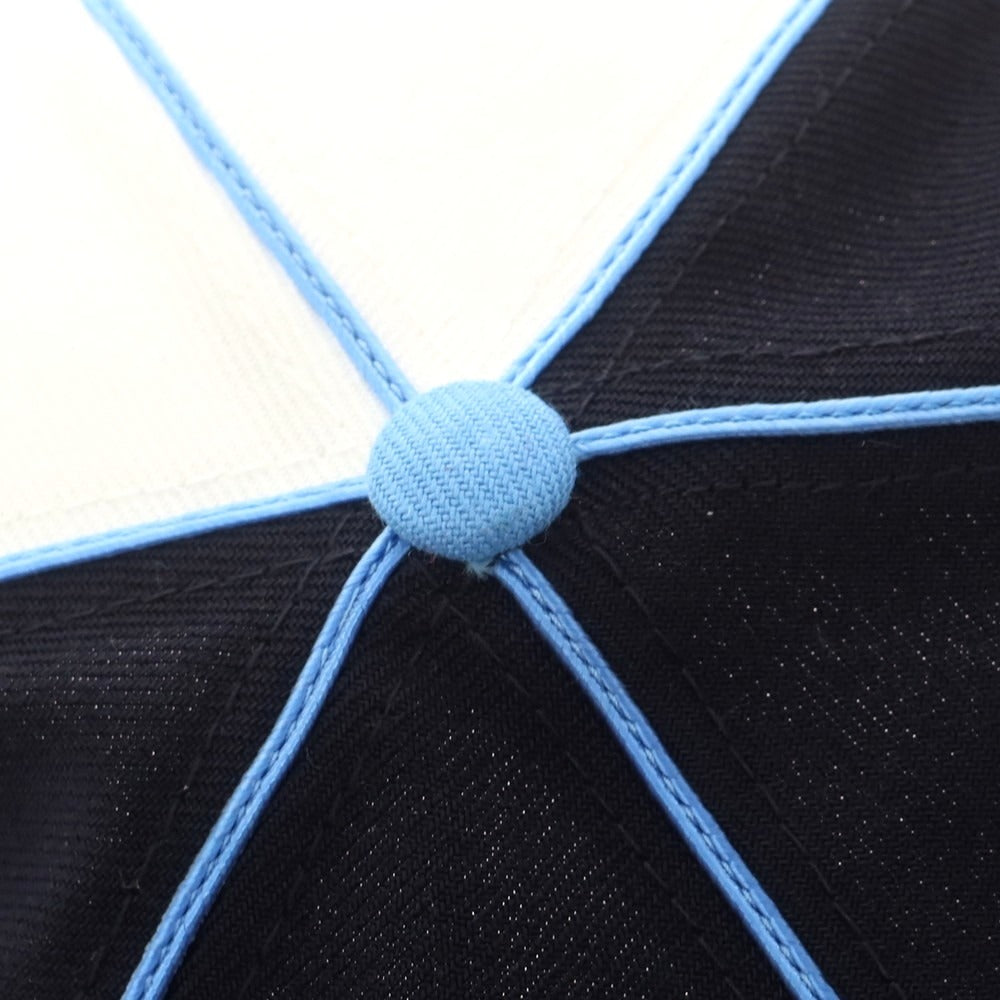 【中古】シュプリーム Supreme 2025年春夏 Piping Script Logo New Era ポリエステル キャップ ネイビーxライトブルー【 7 3/4 】【 状態ランクA 】【 メンズ 】