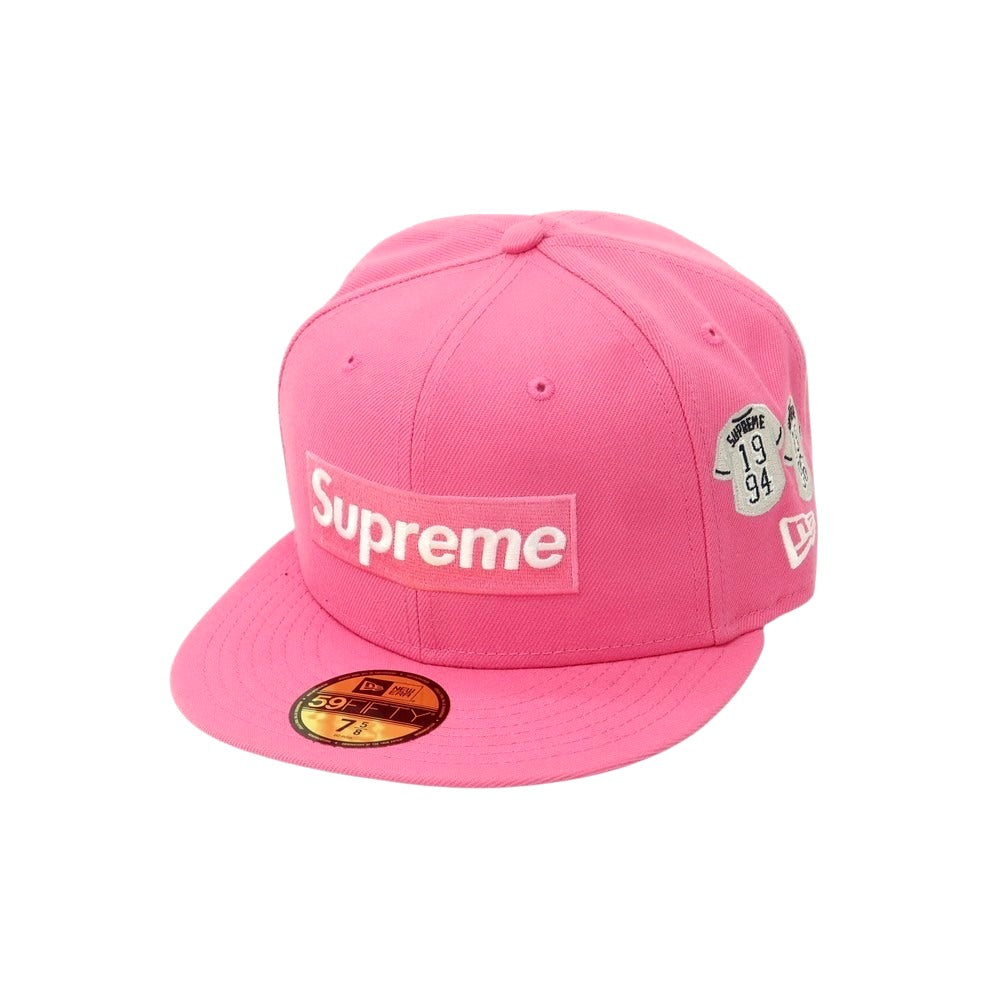 【SALE10%OFF/返品不可】【中古】シュプリーム Supreme 2025年春夏 Jerseys Box Logo New Era ポリエステル キャップ ピンク【 サイズ7 5/8 】【 状態ランクA 】【 メンズ 】