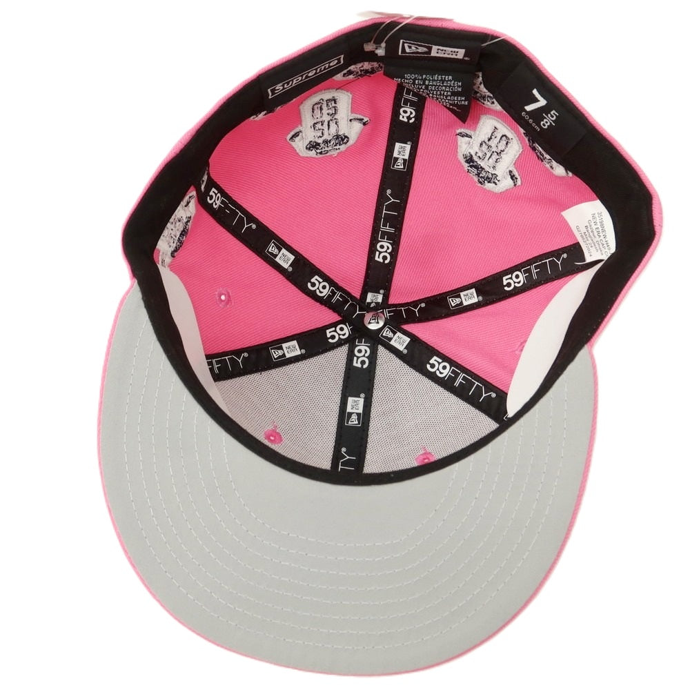 【SALE10%OFF/返品不可】【中古】シュプリーム Supreme 2025年春夏 Jerseys Box Logo New Era ポリエステル キャップ ピンク【 サイズ7 5/8 】【 状態ランクA 】【 メンズ 】