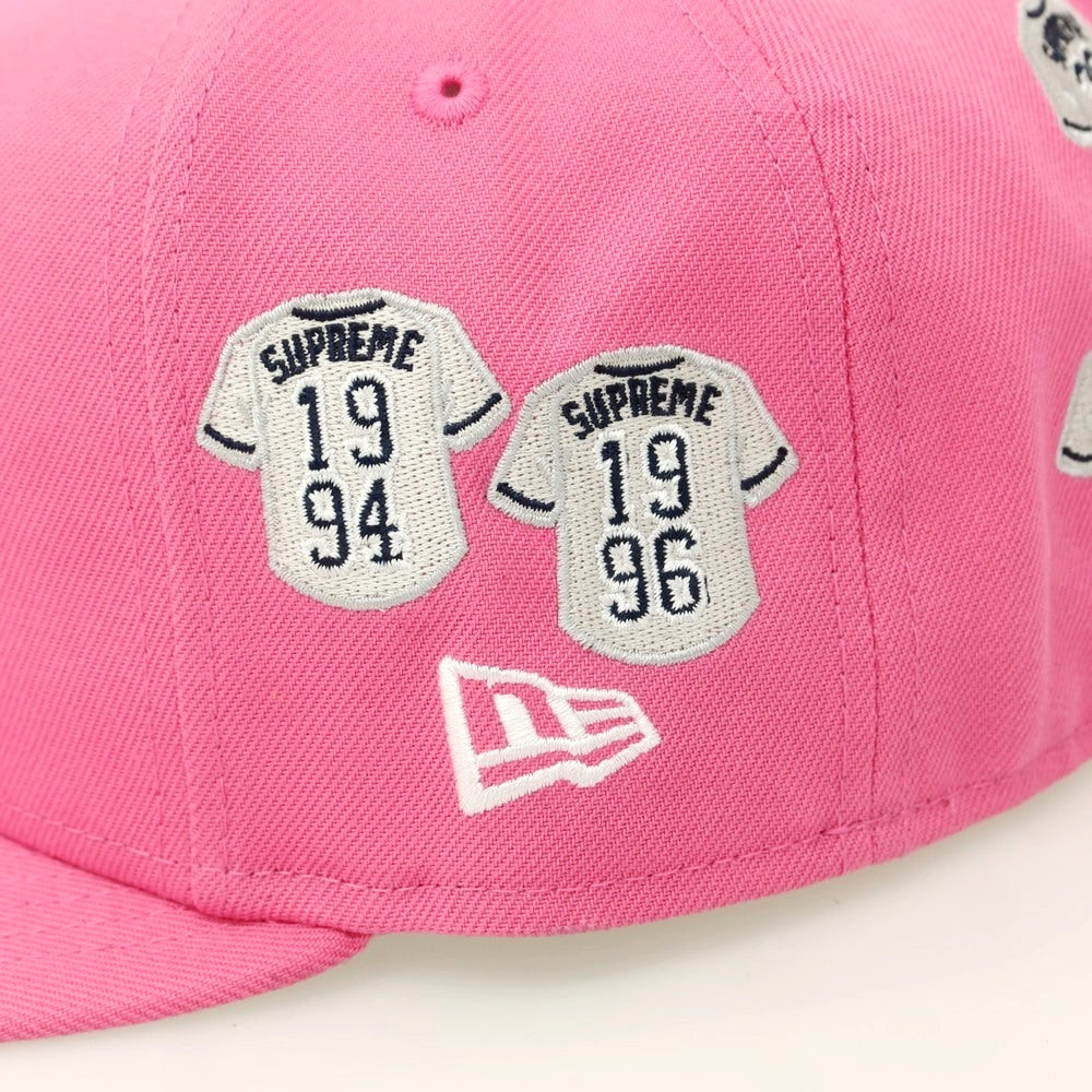 【SALE10%OFF/返品不可】【中古】シュプリーム Supreme 2025年春夏 Jerseys Box Logo New Era ポリエステル キャップ ピンク【 サイズ7 5/8 】【 状態ランクA 】【 メンズ 】