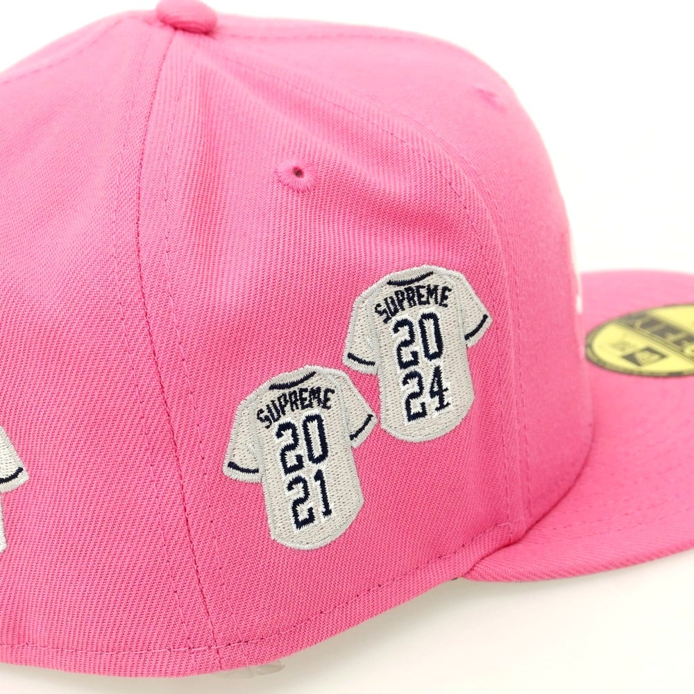 【SALE10%OFF/返品不可】【中古】シュプリーム Supreme 2025年春夏 Jerseys Box Logo New Era ポリエステル キャップ ピンク【 サイズ7 5/8 】【 状態ランクA 】【 メンズ 】