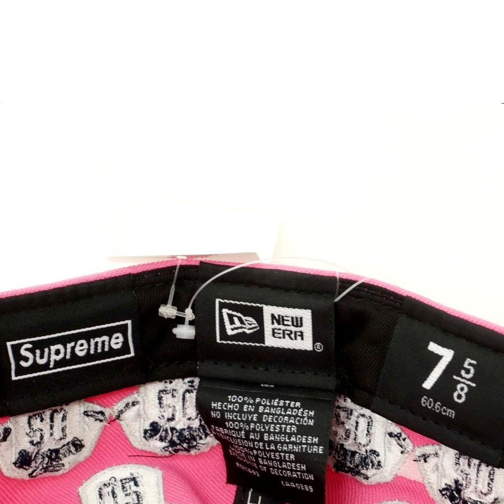 【SALE10%OFF/返品不可】【中古】シュプリーム Supreme 2025年春夏 Jerseys Box Logo New Era ポリエステル キャップ ピンク【 サイズ7 5/8 】【 状態ランクA 】【 メンズ 】