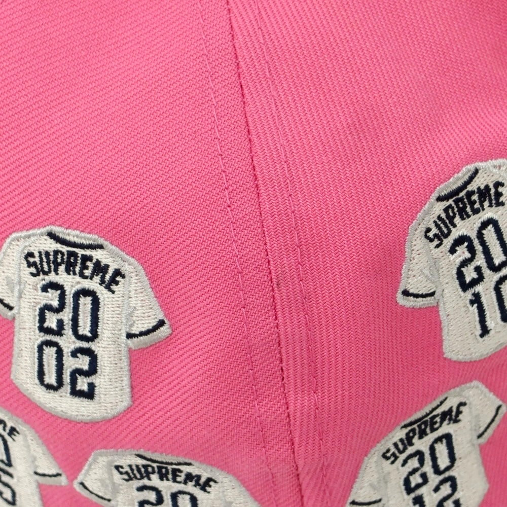【中古】シュプリーム Supreme 2025年春夏 Jerseys Box Logo New Era ポリエステル キャップ ピンク【 7 5/8 】【 状態ランクA 】【 メンズ 】