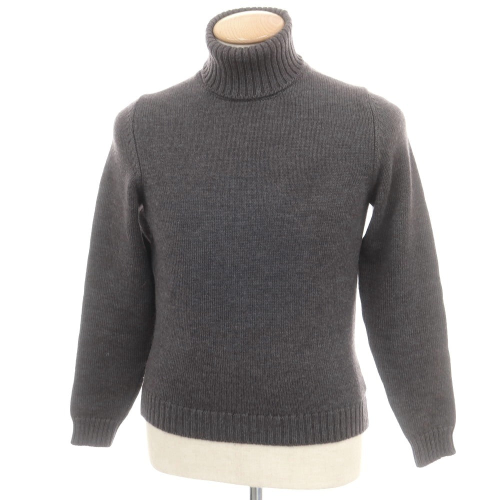 【中古】ザノーネ ZANONE ミドルゲージ ウール タートルネック プルオーバーニット グレー【 44 】【 状態ランクC 】【 メンズ 】