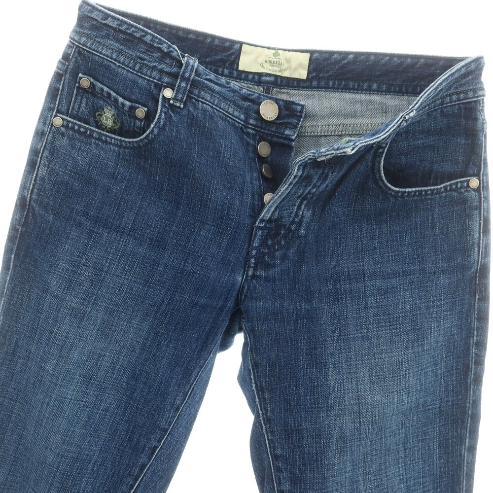 【中古】ルイジ ボレッリ Luigi Borrelli コットン デニムパンツ ジーンズ ネイビー【 29 】【 状態ランクB 】【 メンズ 】