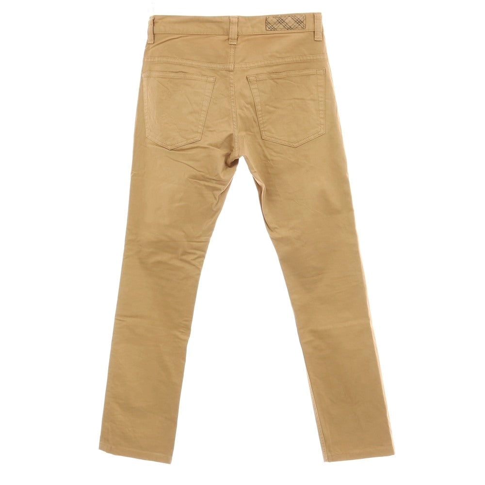 【中古】バーバリーブラックレーベル BURBERRY BLACK LABEL ストレッチ コットン 5ポケットパンツ ダークベージュ【サイズ73】【 状態ランクC 】【 メンズ 】