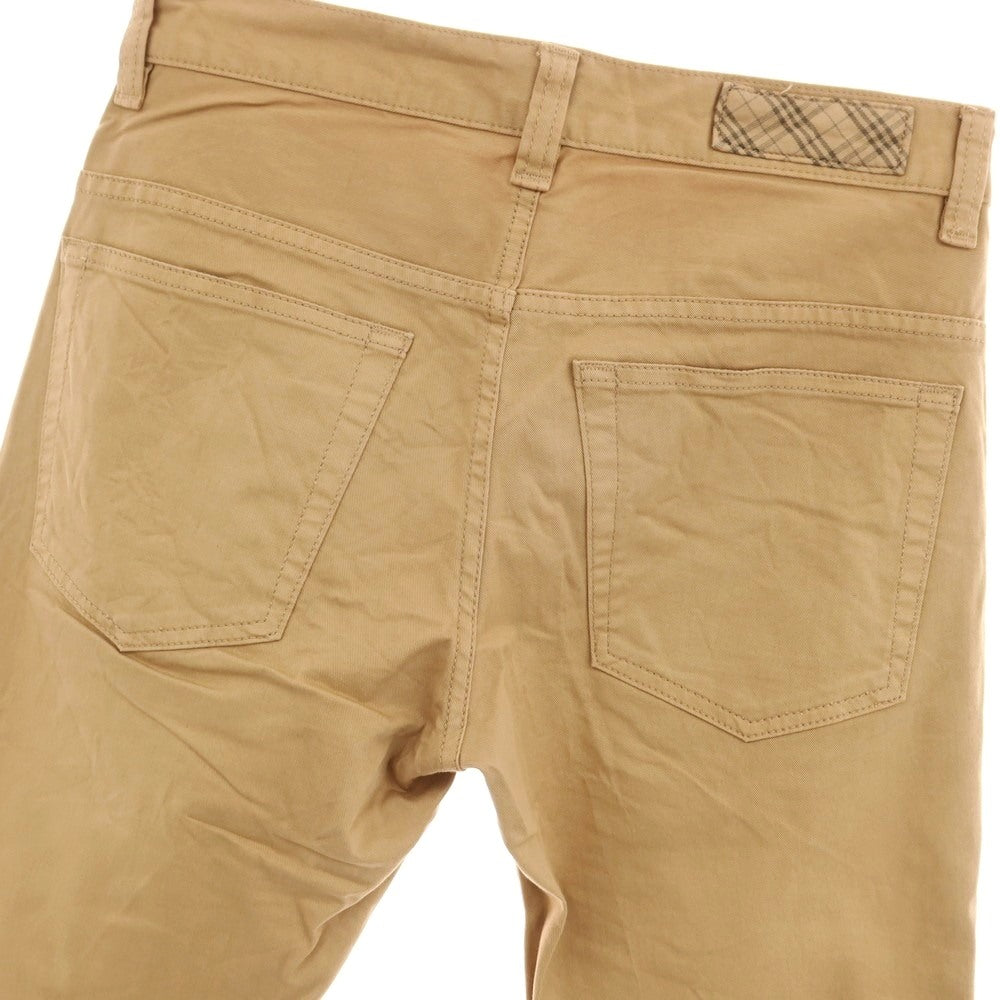 【中古】バーバリーブラックレーベル BURBERRY BLACK LABEL ストレッチ コットン 5ポケットパンツ ダークベージュ【サイズ73】【 状態ランクC 】【 メンズ 】